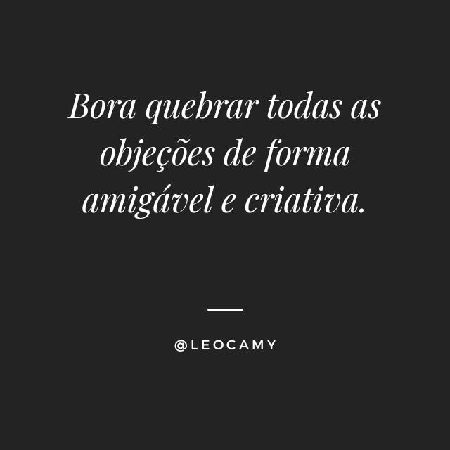 LeonardoCamy's tweet photo. Quebrar objeções é o seu trabalho! 👊

#inspiração #motivação #motivacaododia
#superacao #altaperformance #melhor #melhoracadadia #resultados
#vendedor #vendedordesucesso #empreendedor #vendasdiretas #vendaexterna #altaperformance #superacao https://t.co/ln906k9APB