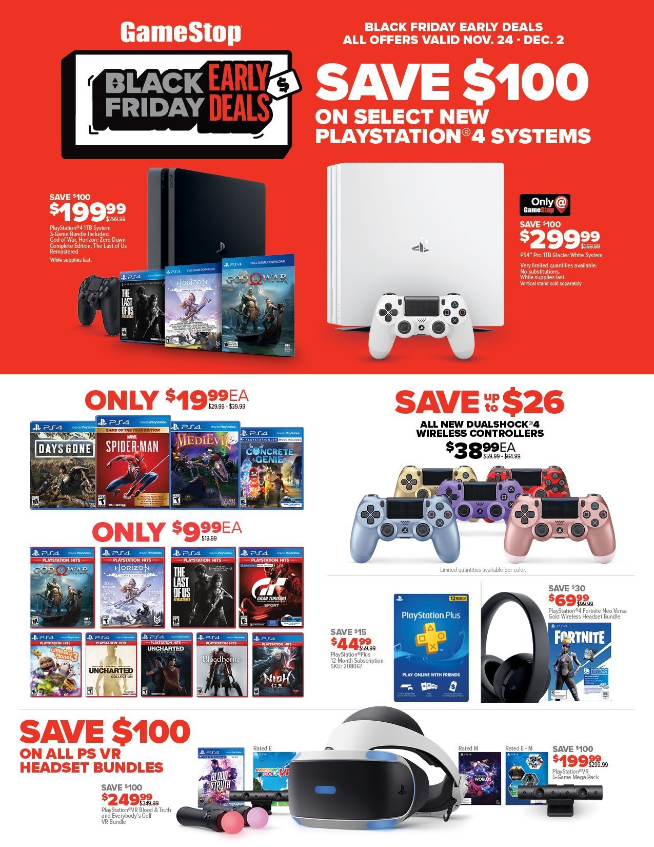 ps4 pro white black friday
