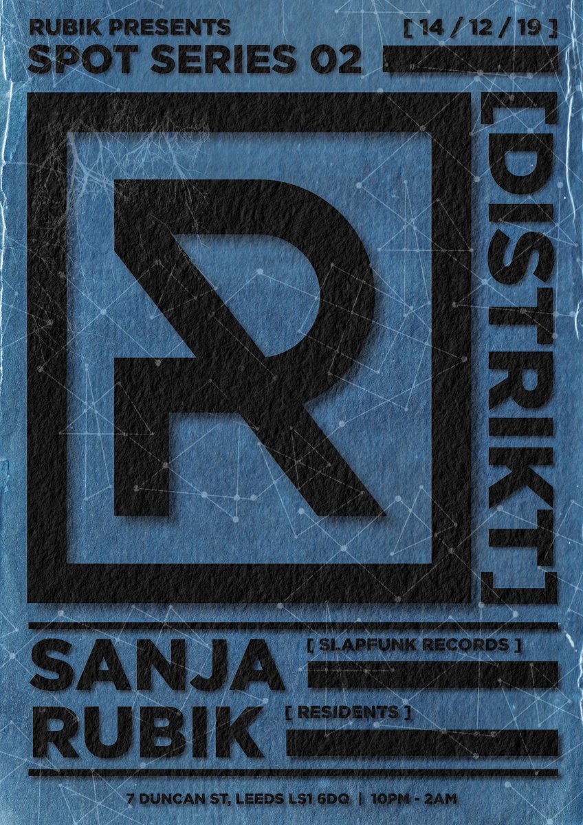 As we approach Christmas we are buzzing to announce the second Episode of our Spot Series where we have Slapfunk resident Sanja providing the beats at one of our favourite venues in Leeds, Distrikt.