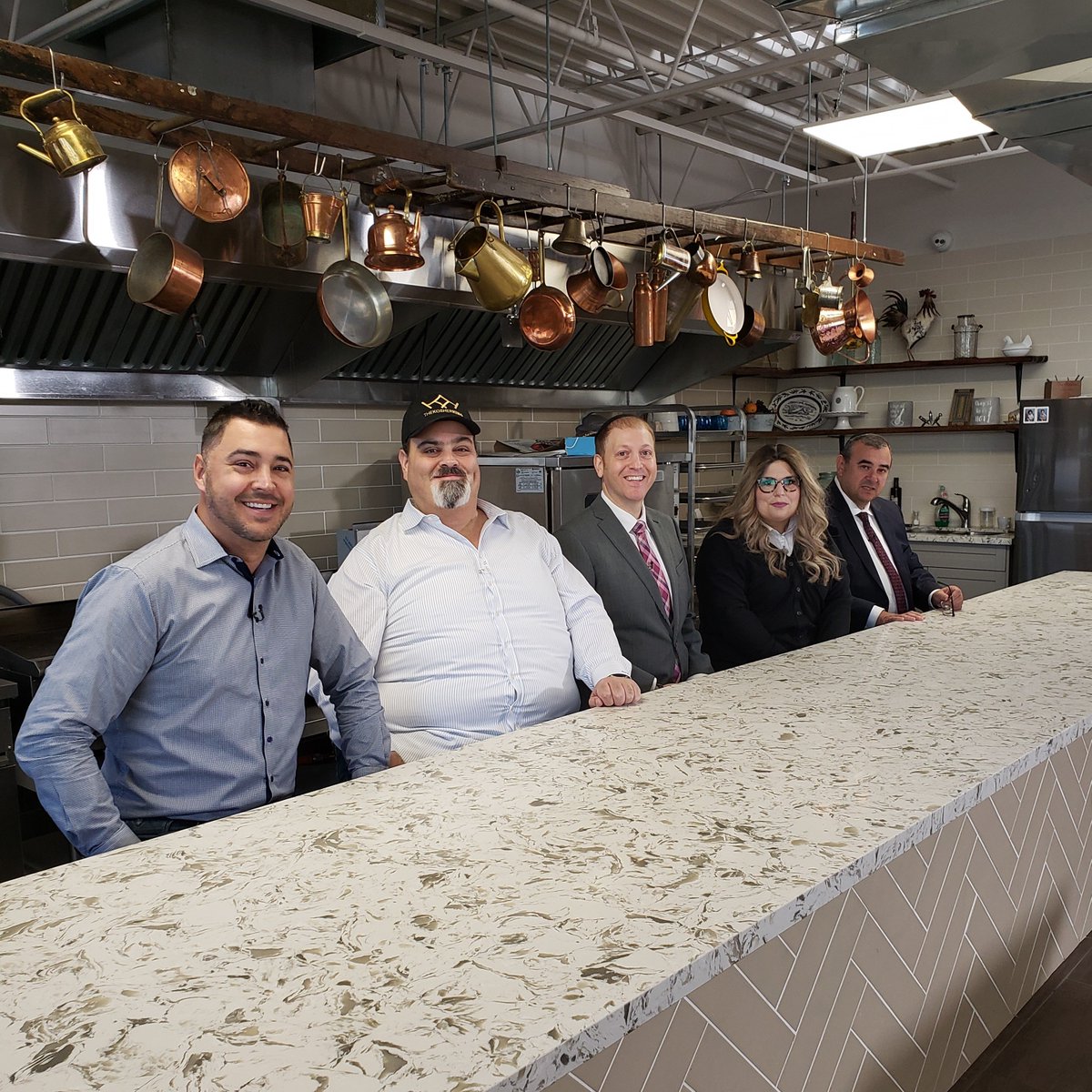 CORKosher's tweet photo. Yesterday we had the pleasure of working with our contestants and judges on the first ever filming of #Kosher Tank at #Kitchen24! Stay tuned for episodes coming soon...
Special thanks to our judges:
Justin Lesnick, Shlomo Assayag, Richard Rabkin, Amy Stopnicki & Jimmy Kadoch https://t.co/Ejh8iMgsZ6