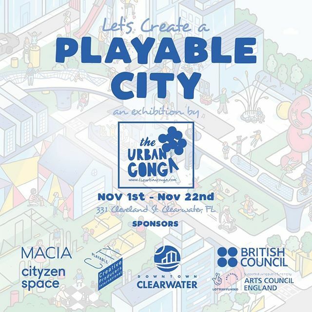 From park benches to bus stops to cross walks to street lamps, how might you make your city more playful? The city of Clearwater Community Redevelopment Agency and The Urban Conga host an evening exploring ways to make public spaces more engaging. 
The e… ift.tt/35eU508