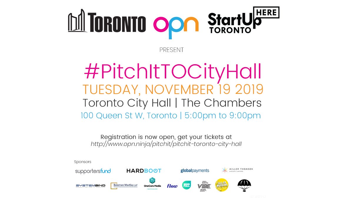 Countdown is on! 24 hrs until we pitch 📢 the #VoyagerProducts story @ #PitchItTOCityHall. Also looking forward to meeting the special guest <a href="/JohnTory/">John Tory</a>! 

Thank u <a href="/JefferyPotvin/">Jeffery Potvin</a> <a href="/LauraLirette/">Laura Lirette</a> <a href="/Opeoplenetwork/">Open People Network (OPN)</a> + @startuphereTO for having us.

#OPN #SupportersFund #PitchItSkipTheLine