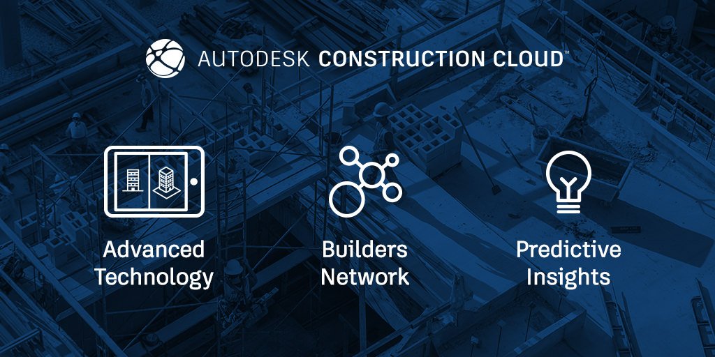 BIM360's tweet photo. .@Autodesk unveils Autodesk Construction Cloud™ giving teams unprecedented breadth and depth of capabilities and a new level of connectivity. --> Discover more: https://t.co/UacreWz0bO. #AutodeskConstructionCloud #AU2019 #ConnectedConstruction #ConnectConstruct #BuildRainOrShine https://t.co/JkwYkN0ZG7
