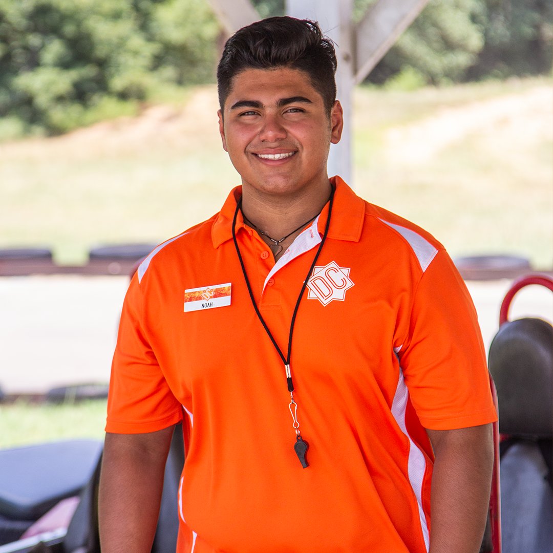 DiscoveryCamp's tweet photo. Everyone meet Noah! He served on our Go-Kart team this summer. "I love being apart of Team DC because I get to see joy in people and see God move in the campers. The anointing on this place is amazing!" Thanks for giving your summer to Jesus Noah! #DCDifference #DCBetter19 https://t.co/YprPstSbbk