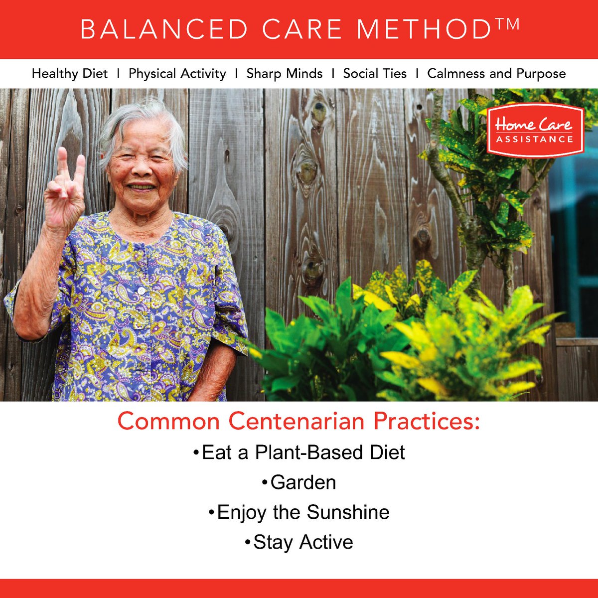HomeCareAustin's tweet photo. There is a place where more people live longer and #healthier than any other place on earth: Okinawa, Japan. Our Balanced Care Method is based on these #seniors and their lifestyles! Try one of their habits below and learn more about BCM here: https://t.co/hR4rt9aBgW https://t.co/SkprxxZAqn