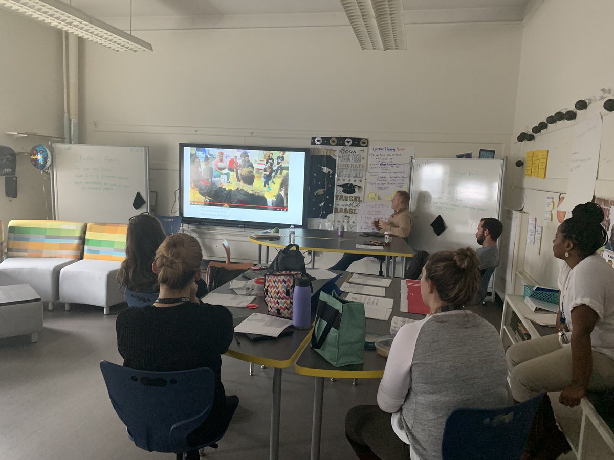 GabyFredECSDM's tweet photo. Shoutout to the @NFAWest teachers for tackling their first Model Monday! In common planning, they analyzed an in-house exemplar of a colleague increasing students’ opportunities to engage in discourse! 💪🏽
#gamechangers #commonplanning #fishbowl #studentcenteredinstruction https://t.co/Ruc9UrIgvP