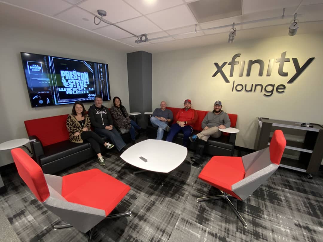 PrestonSteve933's tweet photo. Welcome to our new digs! #XfinityLounge @933WMMR #ItsSoClean
Also, a reminder to check out the latest #WeeklyRush on @Xfinity https://t.co/vAE776ivzZ