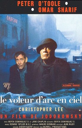 KaelAzran's tweet photo. Le Voleur d'arc-en-ciel (UK / 1990 / The Rainbow Thief) @alejodorowsky #BertaDominguezD avec #PeterOToole #OmarSharif #ChristopherLee #PeterDennis @LinziDrewHoney #IanDury #SheilaKeith #JeanYvesTual #JudeAlderson #BrigitteBarclay #DavidBoyce #JaneChaplin (Merci @LesUtopiales) https://t.co/xTQ4eJxFhd