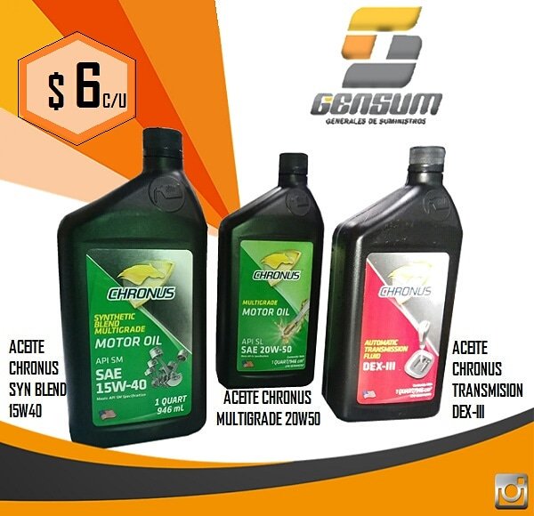 construdeco__'s tweet photo. #ACEITE #CHRONIS SINTETICO 15W/40, MULTIGRADE 20W/50 Y DE TRANSMISIÓN DEXTRO III
__________
Ubicanos por la Don Julio Centeno de#Valencia frente a Oro Cauchos Láser del Big Low Center, por la vía de servicio que da hacía los hoteles de San Diego. 
✉ventasgensum@gmail.com https://t.co/2qUD8Kq9Sq