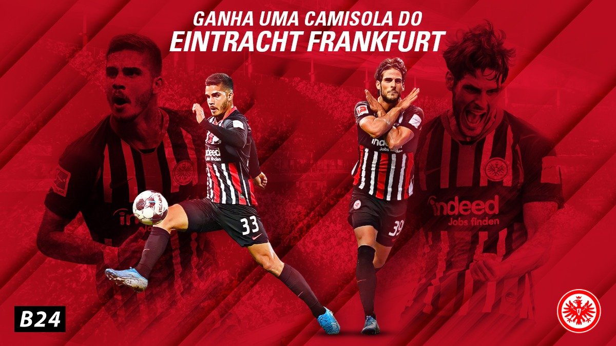 Nós pedimos e o Frankfurt aceitou! Temos uma camisola (principal, alternativa ou terceira) para oferecer 🎁

— Faz RT a este tweet
— Segue <a href="/B24PT/">B24</a> e <a href="/Eintracht_por/">Eintracht Frankfurt</a> 
— Identifica um amigo como resposta

Vencedor anunciado dia 22/11.