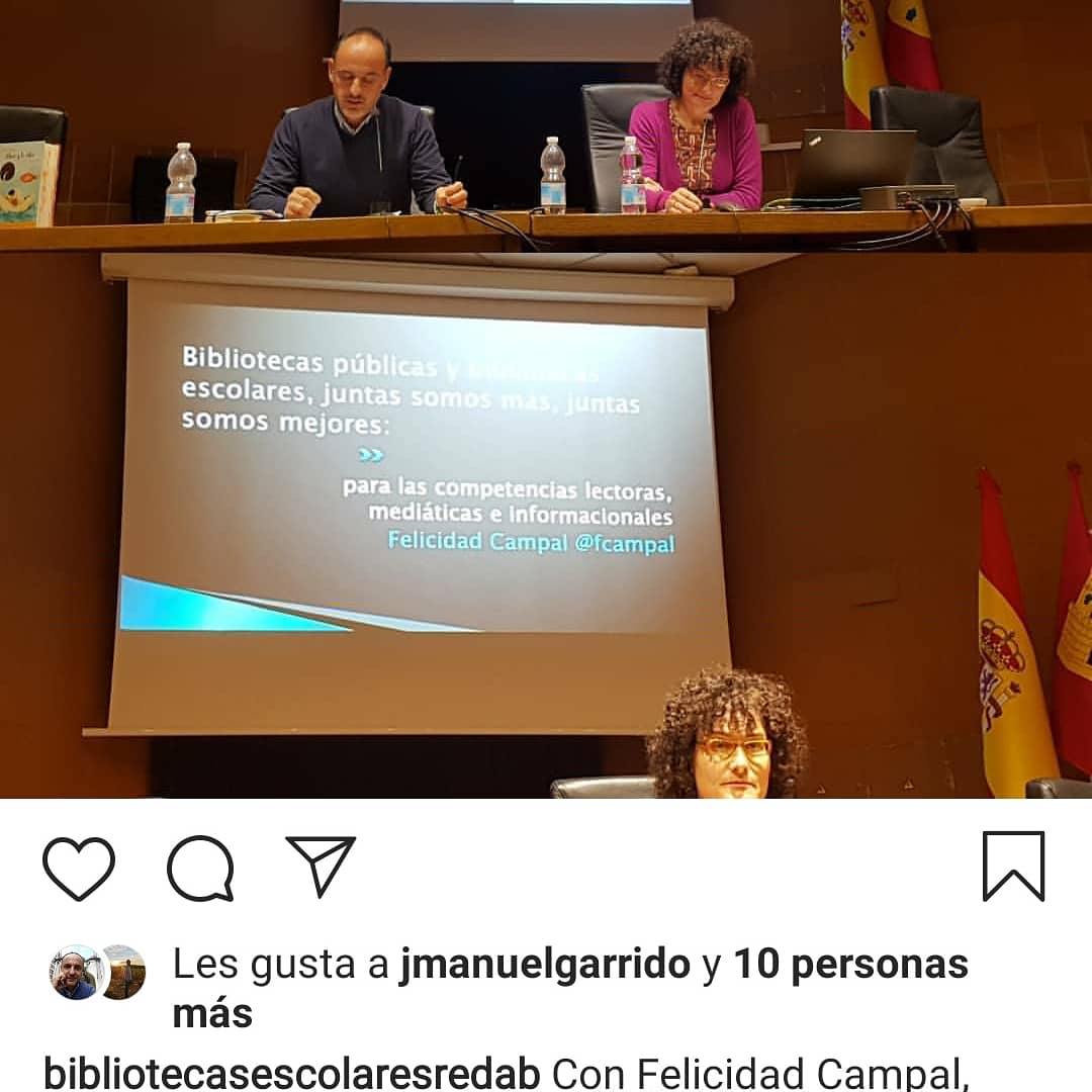 fcampal's tweet photo. De nuevo gracias @jmanuelgarrido por invitarme a participar en este Binomio fantástico que busca crear y fortalecer los vínculos entre las #bibliotecaspúblicas y #bibliotecasescolares @bibliotecasescolaresredab
#binomiofantástico #Albacete #bibliotecasCLM #BEREDAB #educaCLM https://t.co/z6x2daskJ8