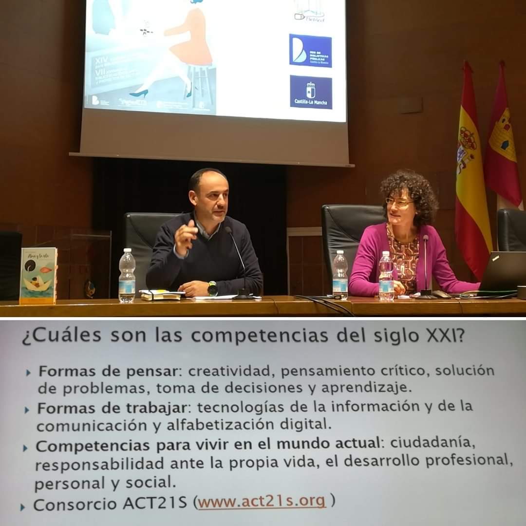 fcampal's tweet photo. De nuevo gracias @jmanuelgarrido por invitarme a participar en este Binomio fantástico que busca crear y fortalecer los vínculos entre las #bibliotecaspúblicas y #bibliotecasescolares @bibliotecasescolaresredab
#binomiofantástico #Albacete #bibliotecasCLM #BEREDAB #educaCLM https://t.co/z6x2daskJ8