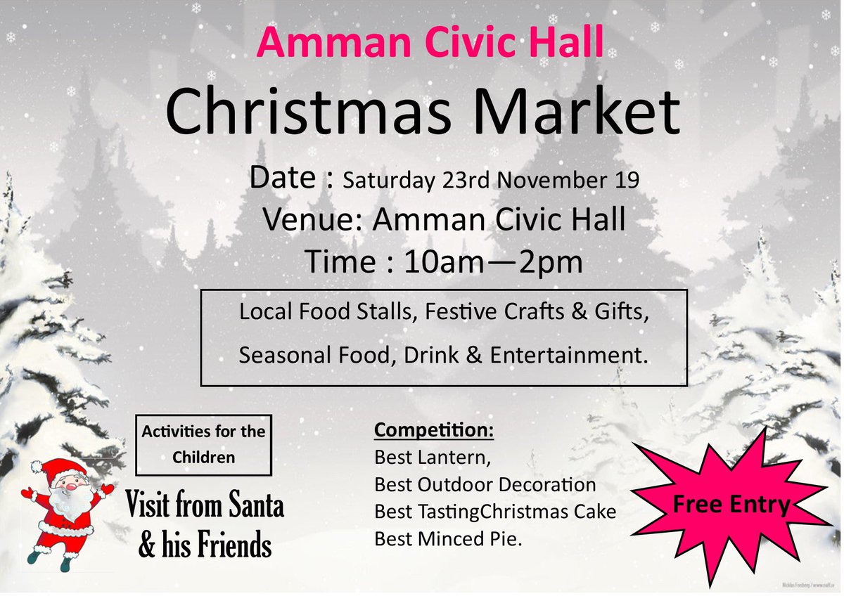 #ammanford #Carmarthenshire #llanelli #food #craft #santa <a href="/RadioCarms/">Radio Carms</a> <a href="/dyffrynaman/">Ysgol Dyffryn Aman</a> <a href="/CarmsCouncil/">Cyngor Sir Gâr</a> #Local