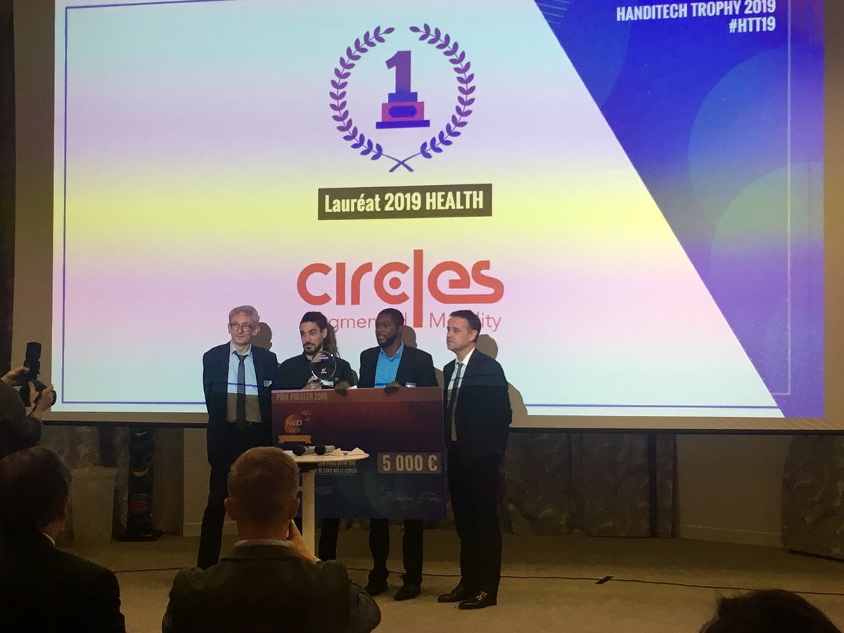 gbezie's tweet photo. La startup Circles soutenue par @Pulsalys lauréat santé de la @LaHanditech_ #HTT2019 https://t.co/FB6wQ759uM