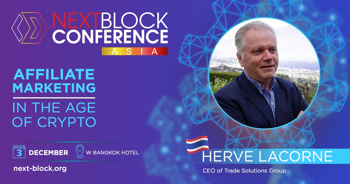 🎉We are happy to announce our next speaker!🎉
Please, welcome <a href="/lacorne88/">Herve Lacorne</a>, the founder and CEO of Trade Solutions Group, a professional banker with 30-year experience, expert in payments, foreign exchange, and blockchain technology.
NEXT-BLOCK.ORG