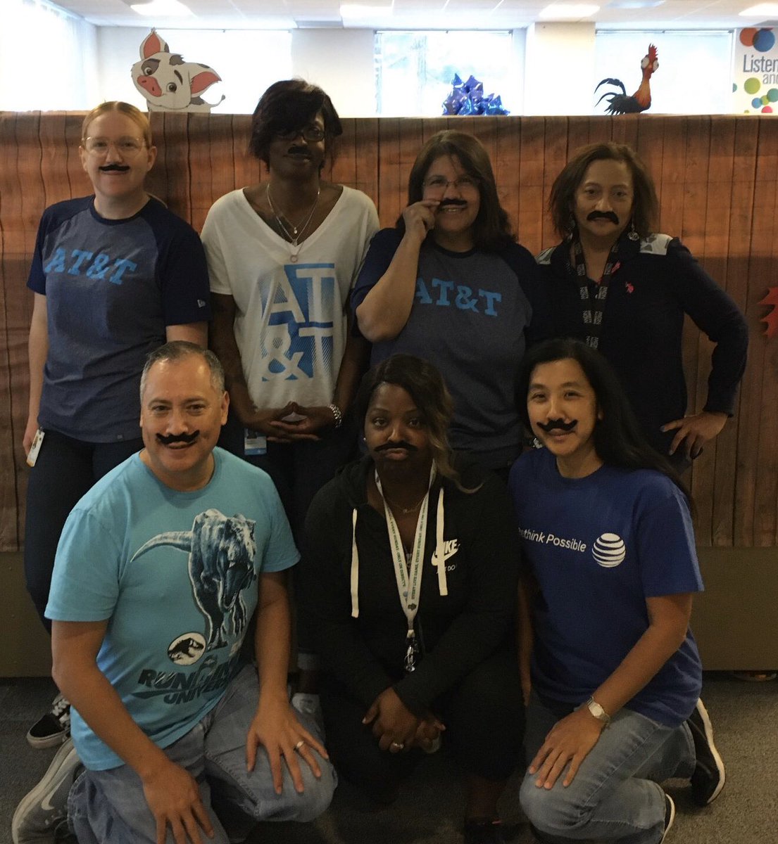 MrRichardbel's tweet photo. Cerritos SSG Ops Team - Mustache Day! #TuggleNation #FieldsFam #FunAtWork #LifeAtATT @edenley1 @WendySerranoG4  @CerritosPride @AzurinKatherine @RockellJones3 @Ambi_Whitt @kizzzybit https://t.co/eQuRjZSypB