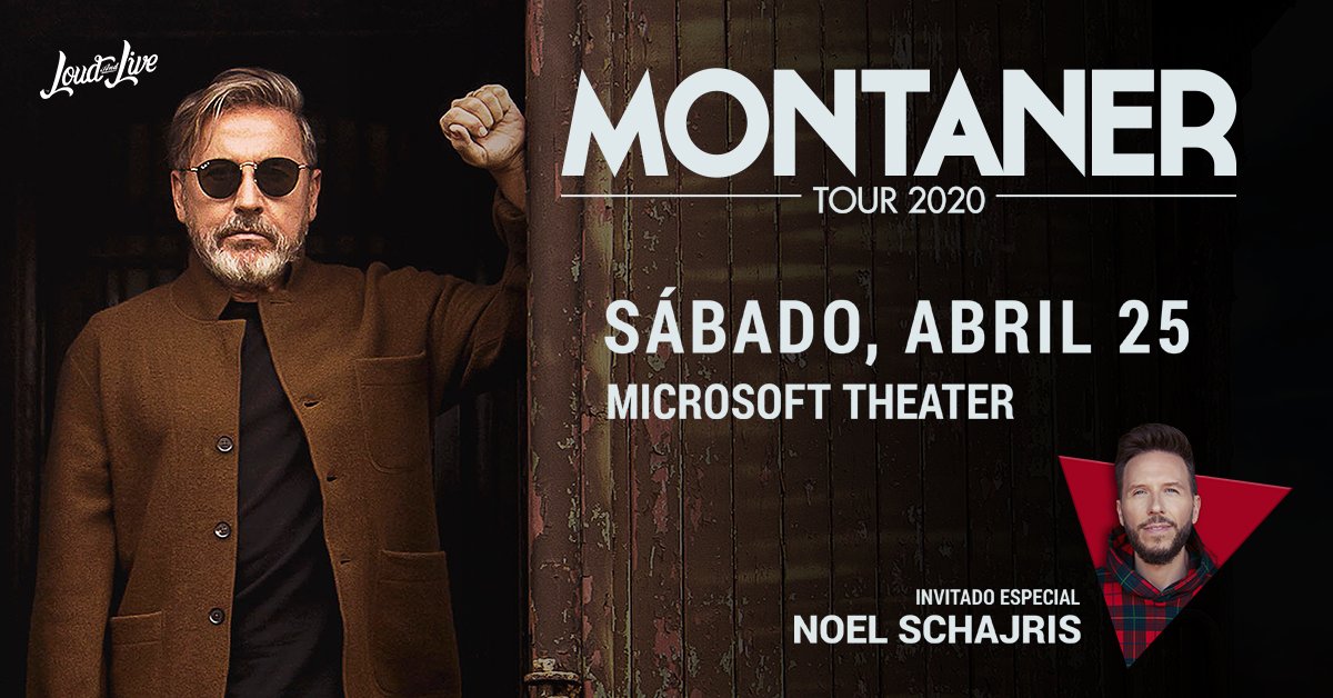 peacock_theater's tweet photo. JUST ANNOUNCED: @montanertwiter anunció las primeras fechas de su gira, incluyendo aquí en Los Angeles sábado, el 25 de abril con invitado especial @NoelSchajris!! Boletos a la venta este viernes, 22 de noviembre a las 10 AM! https://t.co/dycbNdW2NQ https://t.co/RUf7h6RMBA