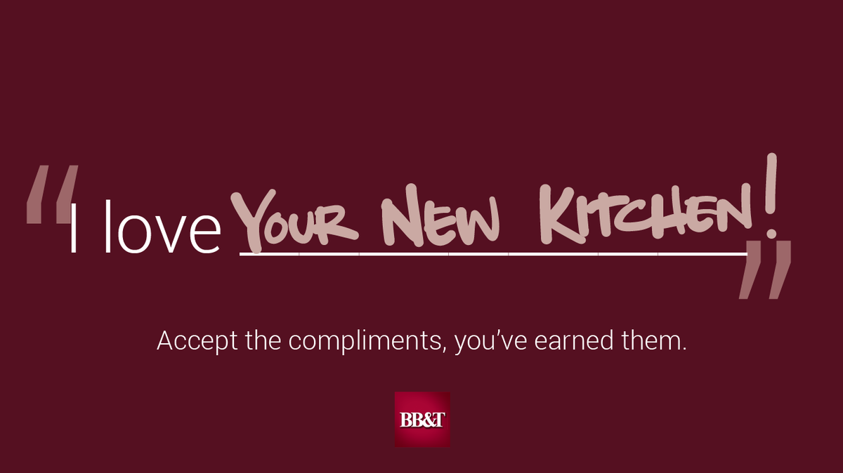 emilymward's tweet photo. Paying my mortgage gives me the freedom to modify the spaces in my house where I spend the most time...like the kitchen. #BBTMortgage #ThisIsBBT https://t.co/KQfLPUYRPi