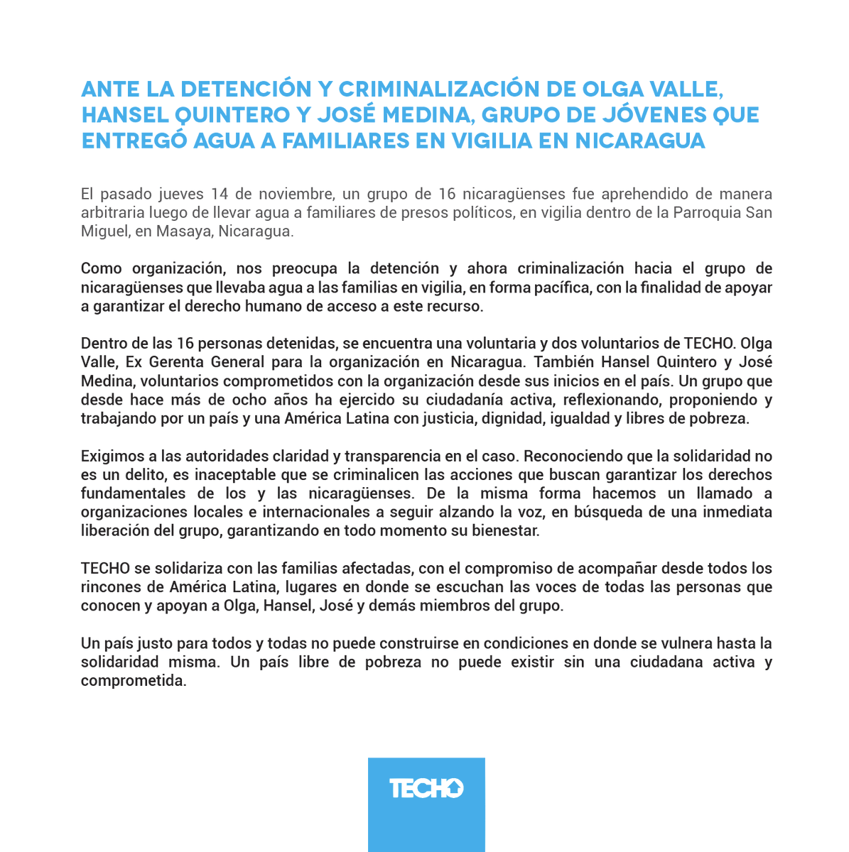 Techo tweet picture