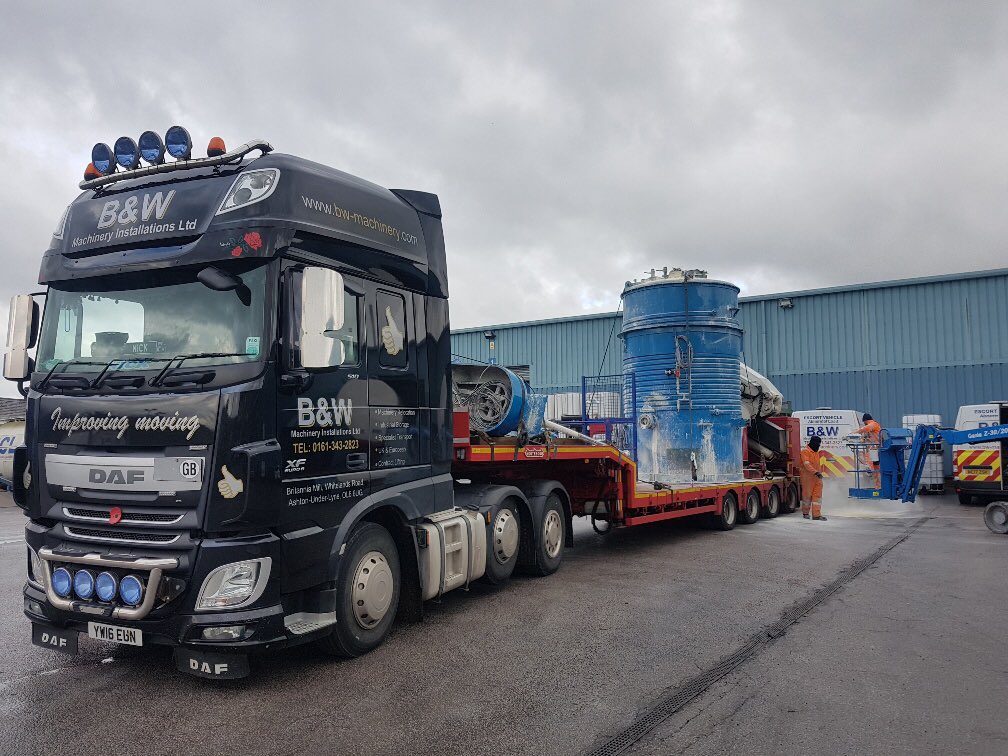 lbannerelec's tweet photo. Relocating machines for Graham &amp; Brown. Big thanks to B&amp;W Machinery Ltd for working with us on this project.  #electricalcontractors  #machinemove https://t.co/BcRNT9zfHM