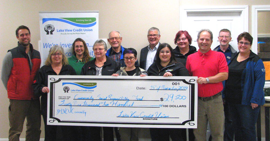 lvcucommunity's tweet photo. LAKE VIEW CREDIT UNION AWARDS FALL 2019 COMMUNITY SOCIAL RESPONSIBILITY FUNDS, GIVING AWAY $29,500!
https://t.co/wvwfhYp7eU
https://t.co/rQWVSzCzKC
#LVCUCommunity #somechoicesmatter #vocalforlocal #betterthanbanks #CUdifference # https://t.co/mE5ttwosSX