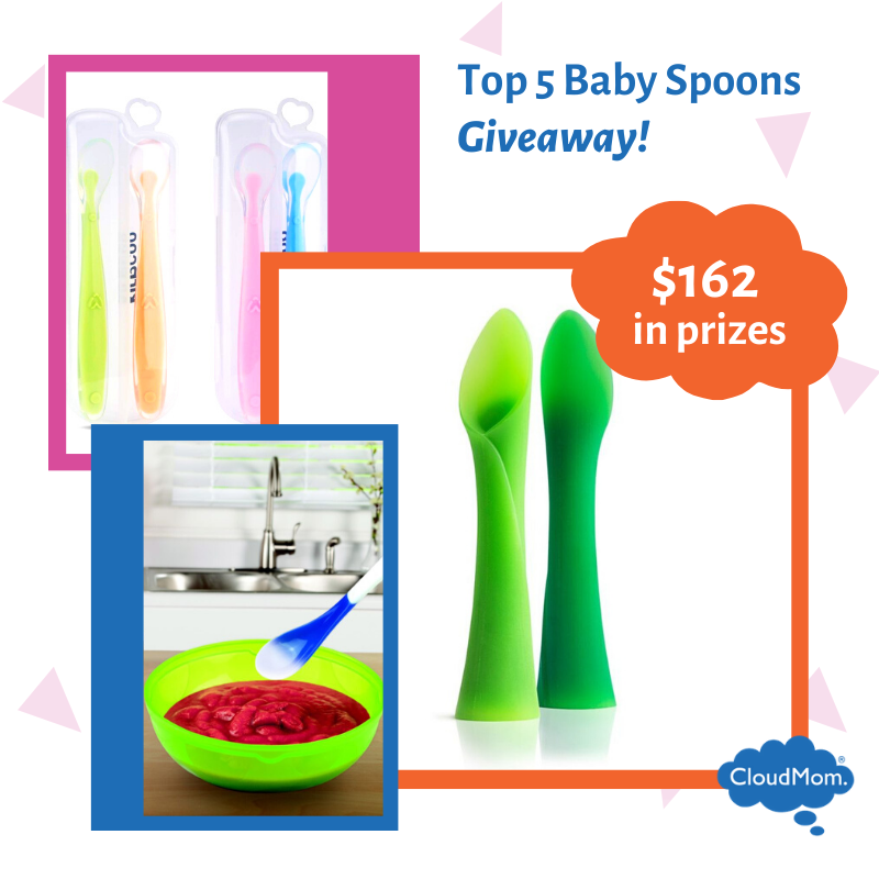 CloudMom's tweet photo. When did your baby transition to solids and how did it go? My top 5 baby spoons from @olababyusa @munchkin_inc @beabausa and #Kirecoo a terrific #giveaway in this week’s new post: https://t.co/BXEWlrLe6K https://t.co/DF1JitNa9J