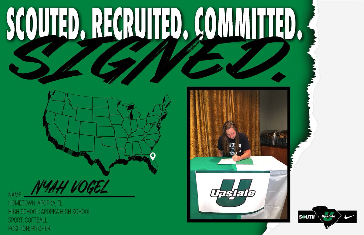 Please welcome <a href="/nyah901/">Nyah Vogel</a> to Upstate as a member of our 2020 class!

#Ball4TheBurg