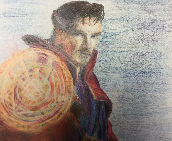 Scarlet__Marvel's tweet photo. Doctor Strange (aka. That Sassy Magician) #Marvel #MCU #DoctorStrange2 https://t.co/vClPkLiGz0