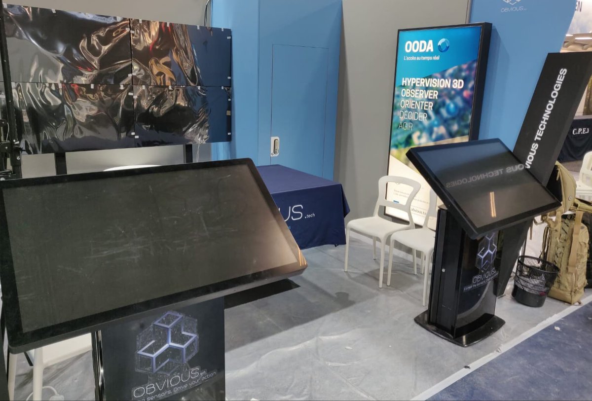 Obvious_Tech's tweet image. 🗓[J-1]🗓
We are ready for @Milipol_Paris tomorrow. 
Tout est prêt, nous vous attendons demain au salon @Milipol_Paris.
📍Paris-Nord - Villepinte 〰 Parc des Expositions
▪Hall 5, stand M113▪

#milipol #milipol2019 #axonesystems #obvioustech #security #OODA #Milestone #TouchPad