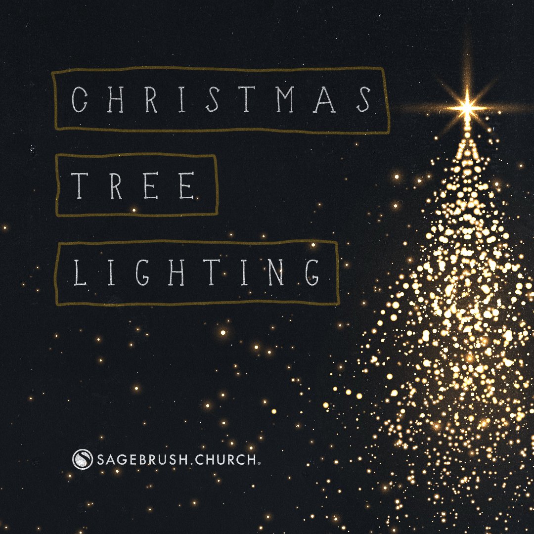 Join us for our kickoff to the Christmas season! We will have cookies, hot cocoa, and an engaging reading of the Christmas story. Christmas Tree Lighting is a free, all-ages event. Find all the event details at sagebrush.church/events!