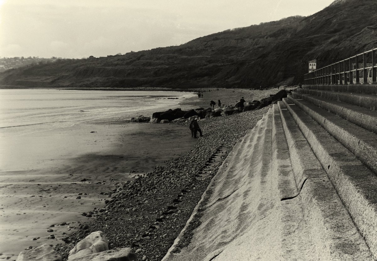 Coastpics1's tweet photo. On the beach at Charmouth.  Shot on film - Rollei Retro 80s developed into Ilford Perceptol #charmouth #dorset #dorsetcoast #dorsetlife #rollleiretro80s #rolleifilm #ilfordperceptol #perceptol #canon #canonav1 #filmisnotdead #analoguephotography https://t.co/gEQDmh30tT