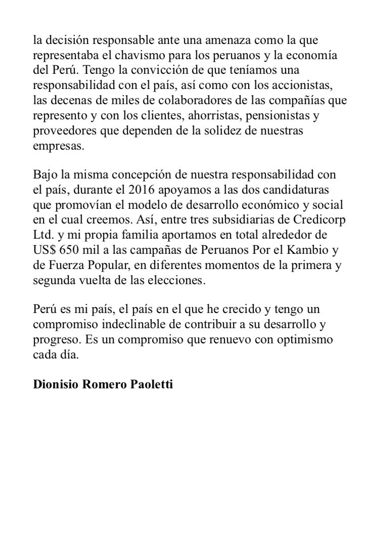CredicorpGroup's tweet image. Compartimos la carta que ha dirigido hoy Dionisio Romero Paoletti, presidente ejecutivo del grupo Credicorp, a todos los colaboradores de las empresas de la corporación.
