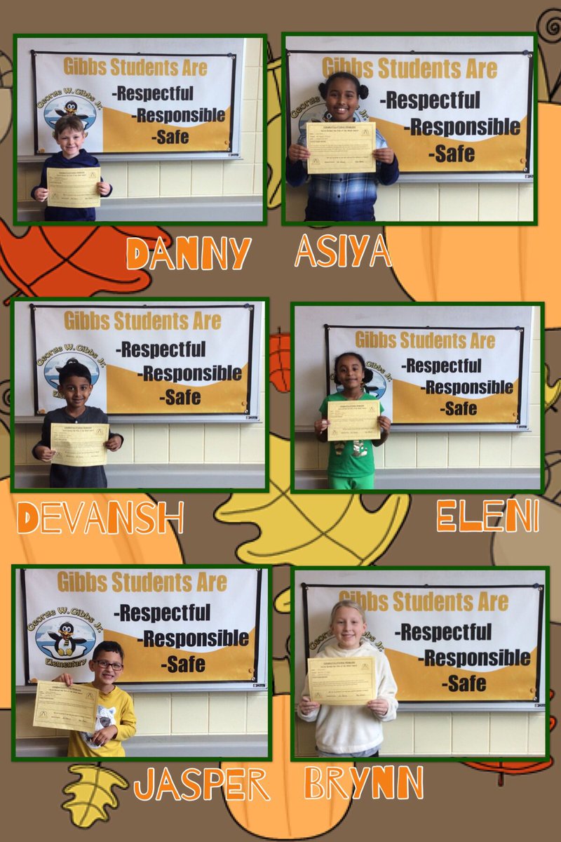 We are so thankful to have such respectful, responsible and safe students here at Gibbs - tap to see our six Fish of the Week honored this week! 🐠 #pbis