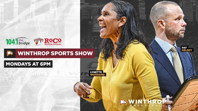 See you at <a href="/HillRoco/">RoCo-Rock Hill</a>!

The Winthrop Sports Show returns tonight after a week off. 
The fun begins at 6PM or listen on <a href="/1041TheBridge/">104.1 The Bridge 📻📱🖥</a>!