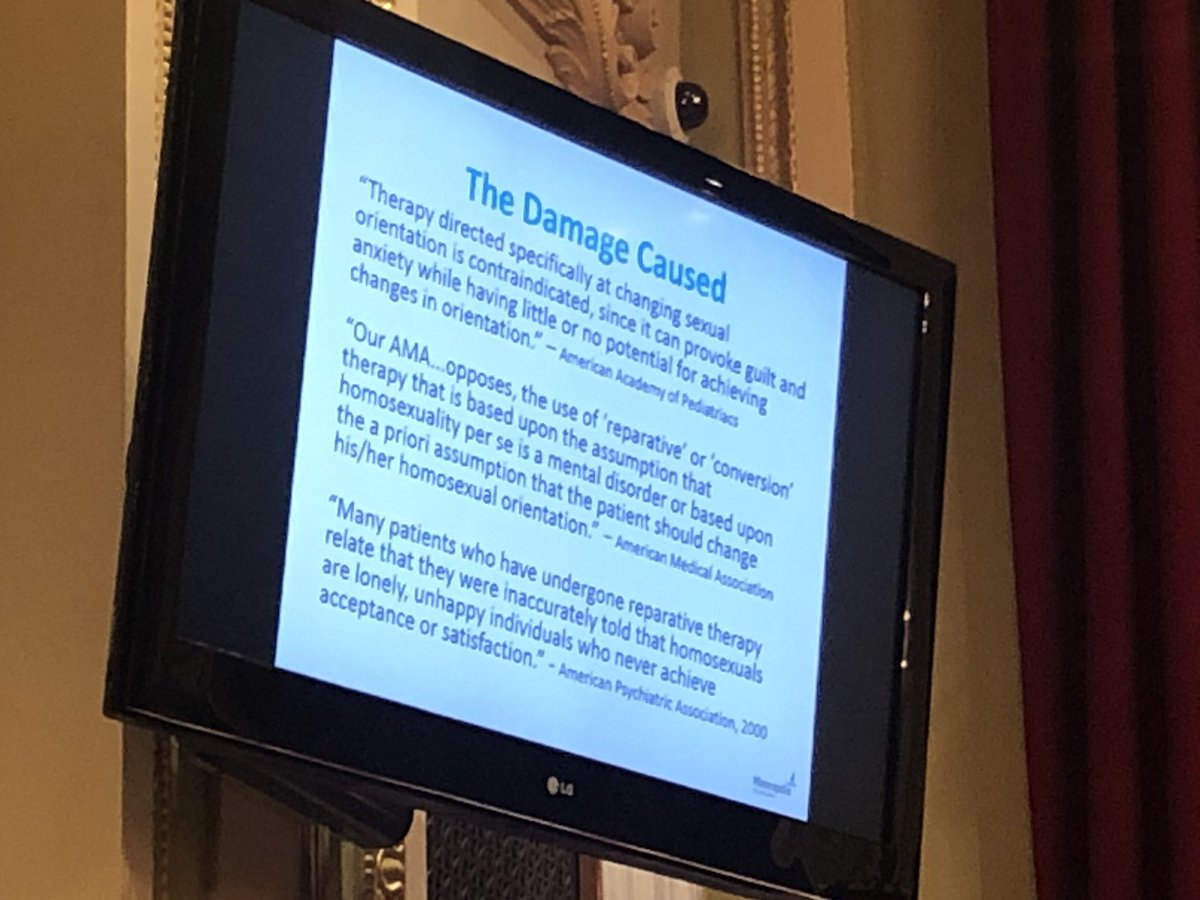 outfrontmn's tweet photo. Survivors of conversion “therapy,” faith leaders, health professionals and pyschologists are testifying now in front of the Minneapolis City Council on the harmful effects of conversion “therapy.” #bornperfect #bornperfectmn https://t.co/5ChwdPLCAc