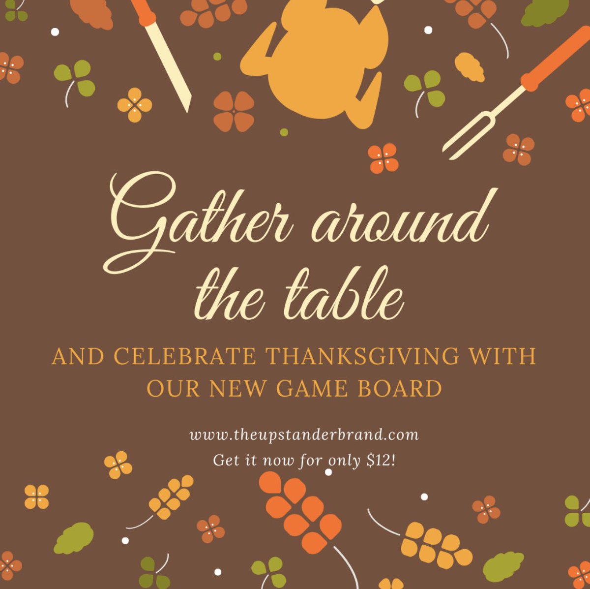 UpstanderBrand's tweet photo. Happy thanksgiving everyone! Here’s a new thanksgiving treat just for you! Get yours now at https://t.co/bxvCWxGF6w https://t.co/TjJpL7eFxM