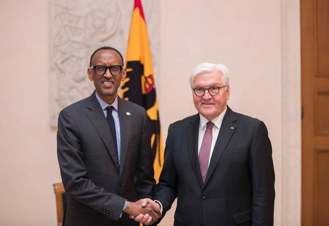 UrugwiroVillage's tweet photo. This evening in Berlin, President Kagame attends a welcome reception hosted by German Federal President Frank-Walter Steinmeier ahead of this year's G20 Compact with Africa Investment Summit &amp; Conference to be held tomorrow. https://t.co/we1KnfmDDR