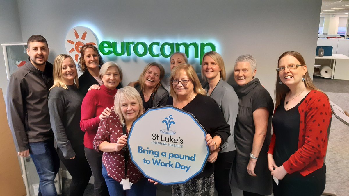 StLukesHospice's tweet photo. And still the £1s keep on coming! We just want to say Thank You to all local workplaces, including @Eurocamp_UK for supporting us. Grand total announced soon, but for now we're still counting! #bringapoundtoworkday https://t.co/LH1KUj8dBv