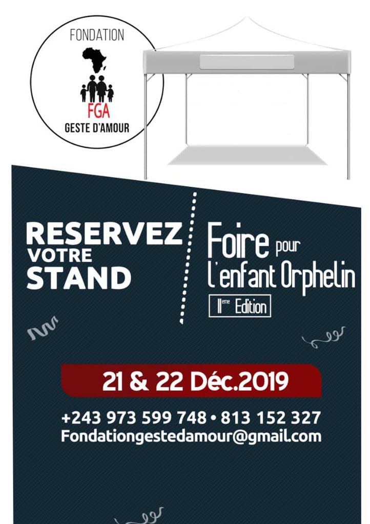 EulogeDiamonika's tweet photo. #21DecRetrouvaillesDesTwittos243
@fondgeste_amour réservez votre stand pour la promotion de vos produits à la foire #FGAFoire2 https://t.co/hq0nBbbmlJ