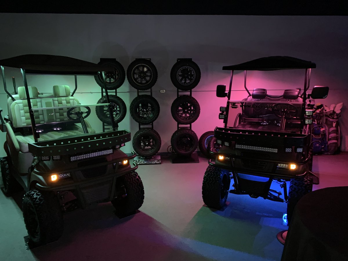 Light up your Holidays with an Excessive Cart.  

FREE Multi-Color LED light package with any NEW custom golf cart build.
Contact us for details.  #excessivecarts #familygift #gift #gfts #customgift #blackfriday #giftsforhim #giftsforher #christmasgifts
