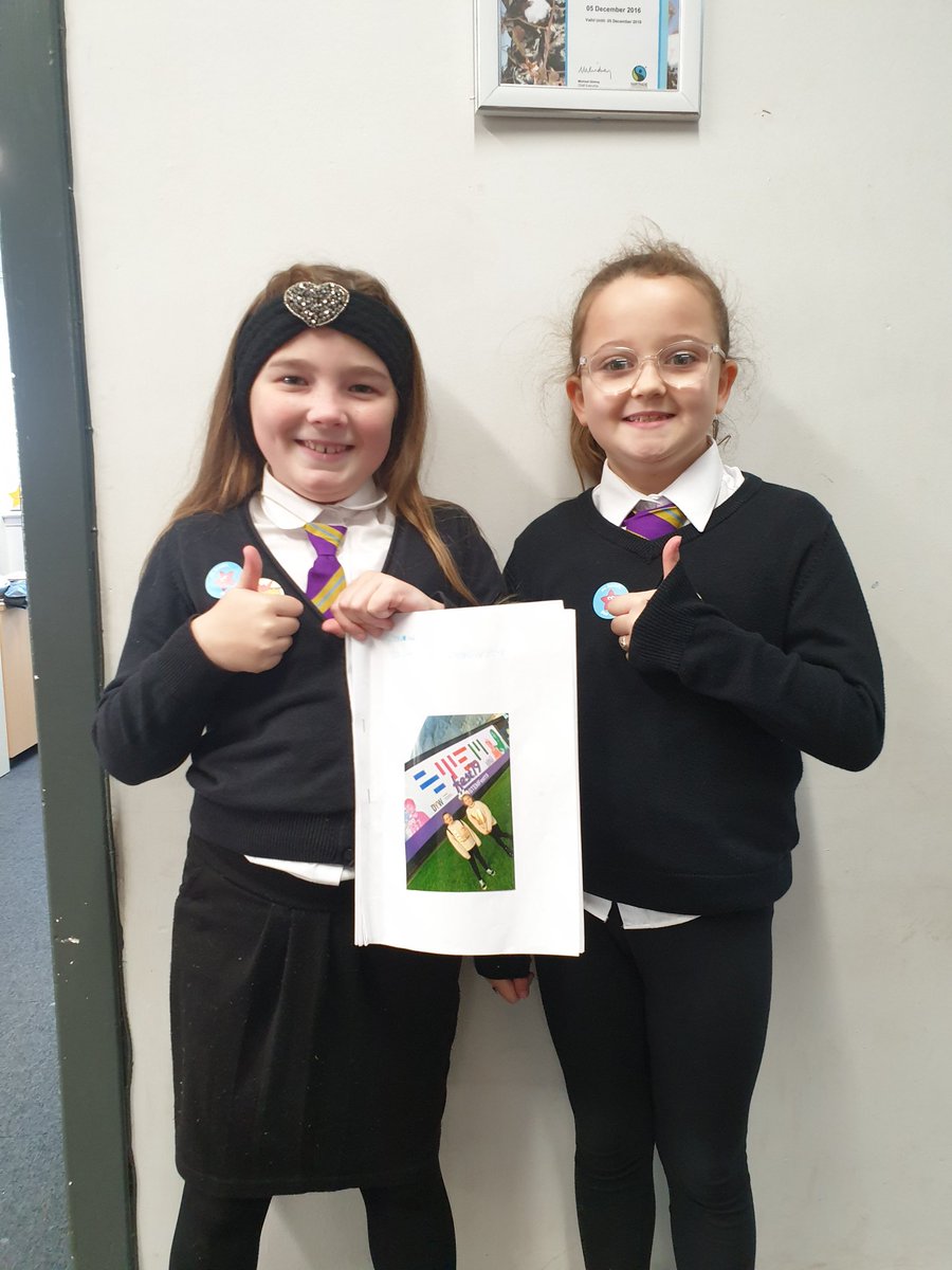 Sandwood120's tweet photo. A huge thanks to #Stemfest19 @STEMglasgow for a fantastic trip to @gsc1 this weekend. Our families had an amazing time. P5's Brook and Grace enjoyed it so much they even made their own book about it. Excellent work! https://t.co/2KR8MKoVxN