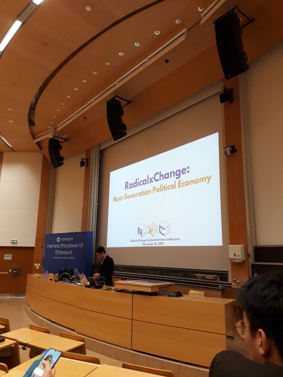 RxCSwitzerland's tweet photo. What a great event today with talks about next generation political economy, data markets, data valuation, ethics on data ownership, harberger taxes, and financial markets ironies. Thanks @glenweyl @ParraMoyano @dwddao @Lea_St1 @ringgi @JasoonSmythe @efipm @tom_m_lyons https://t.co/XDJTsTtvkj