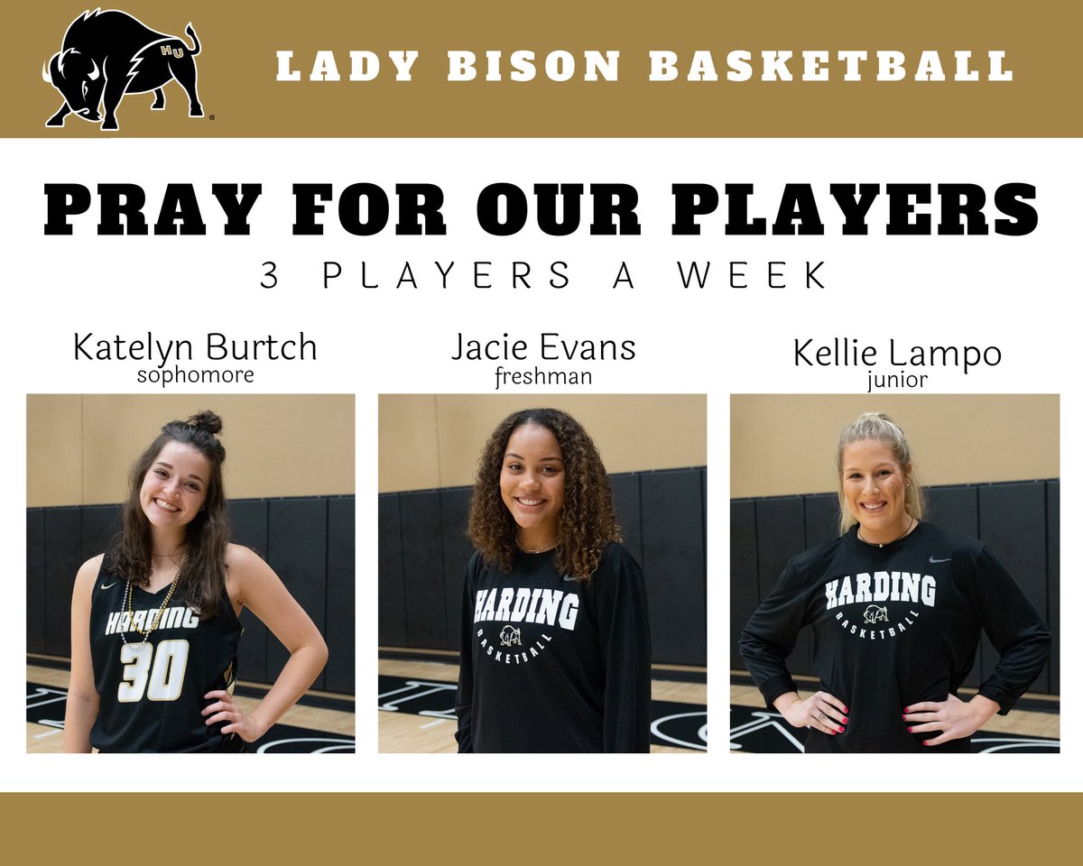Harding_WBB's tweet photo. 1 Thessalonians 5:16-18 says, "Rejoice always, pray continually, give thanks in all circumstances; for this is God’s will for you in Christ Jesus."
We are on the road this week for our first 2 conference games. Thank you for following our journey &amp; being the best fans out there! https://t.co/z93uP7QNnj