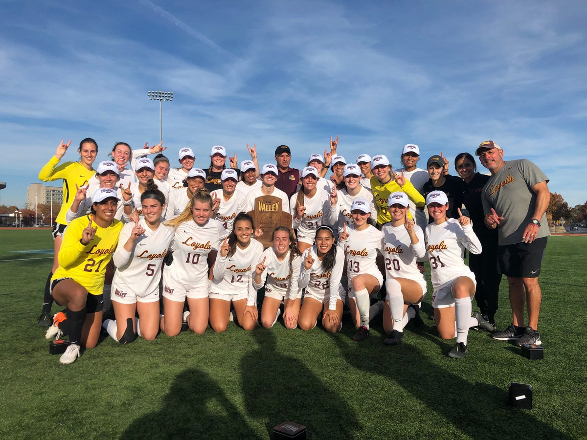LoyolaRamblers's tweet photo. Fun fact - #Loyola is one of just 16 Division I programs to have both its men's and women's teams in the @NCAASoccer Tournament this fall! #OnwardLU #MVCSoccer https://t.co/B2DW64miwS