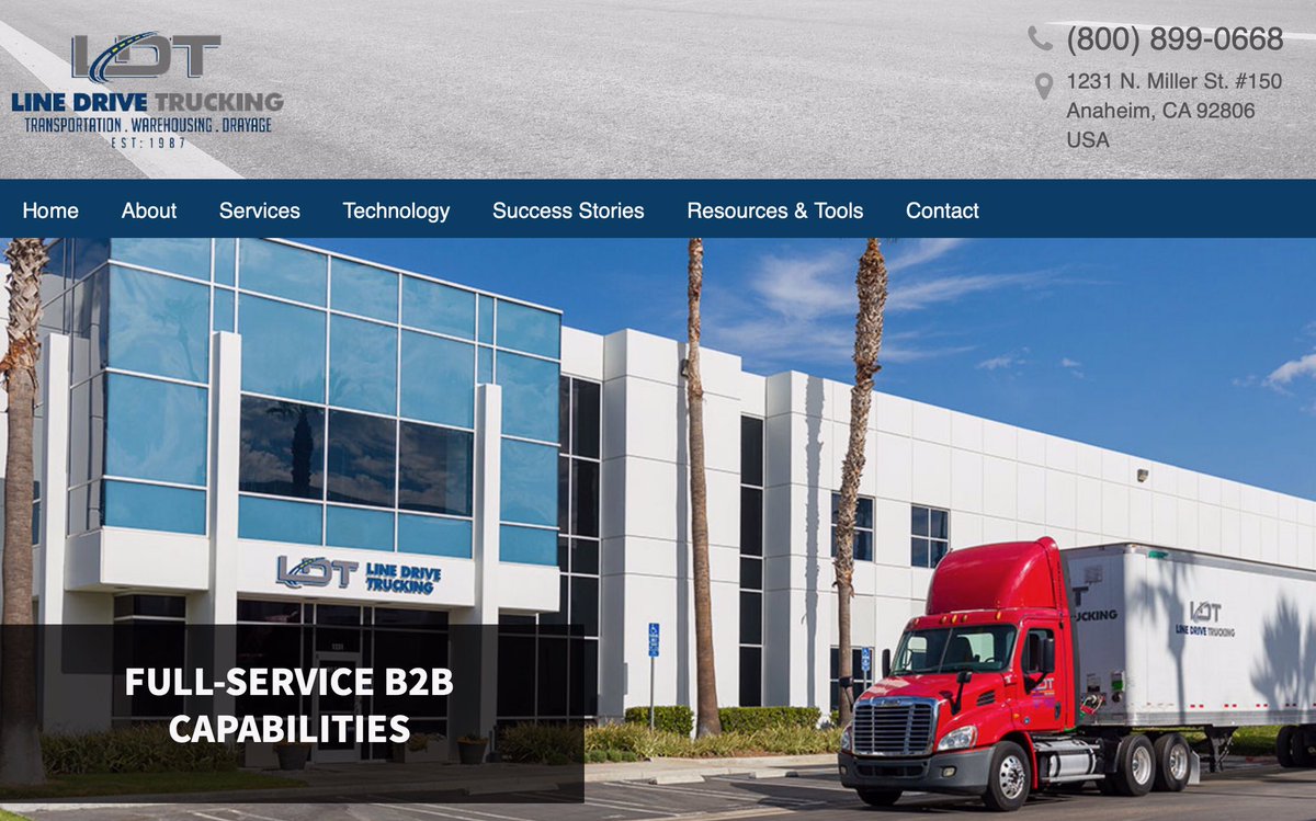 MSStrategies's tweet photo. Line Drive Trucking has a new website - and MindShare Strategies is proud to successfully launch this digital asset on behalf of our new client. Check it out at https://t.co/Od636Fz8nA https://t.co/5ryBoH7SXN