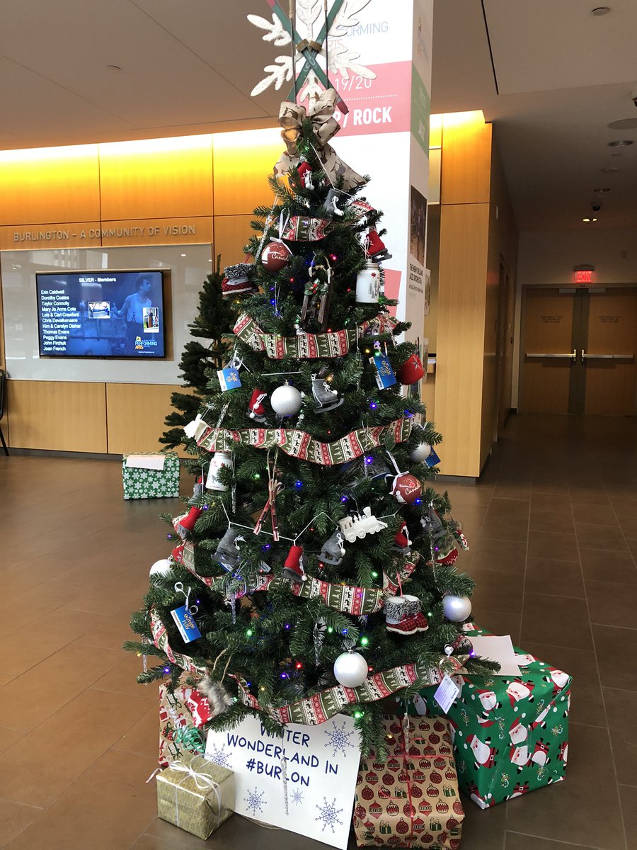 Getting in the festive spirit at @BurlingtonPAC for their Festival of Trees 🎄 Running Nov 18-Dec 21 enjoy the beautiful decorations on 35 #Christmas trees and have the opportunity to take one home by silent auction. Our theme is Winter Wonderland in #BurlON