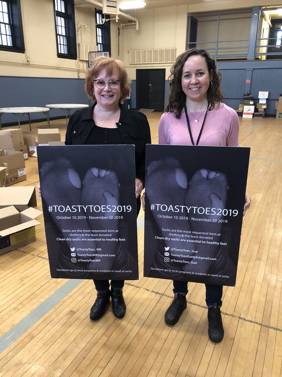 ToastyToesWR's tweet photo. Shout out to our friend @allisonsmitch & her 2nd awesome @ToastyToes_Gue campaign! Great to see all your socks today
#ToastyToes2019
#Guelph
#communitybuilder
#domoregood https://t.co/eGCIluFe3L