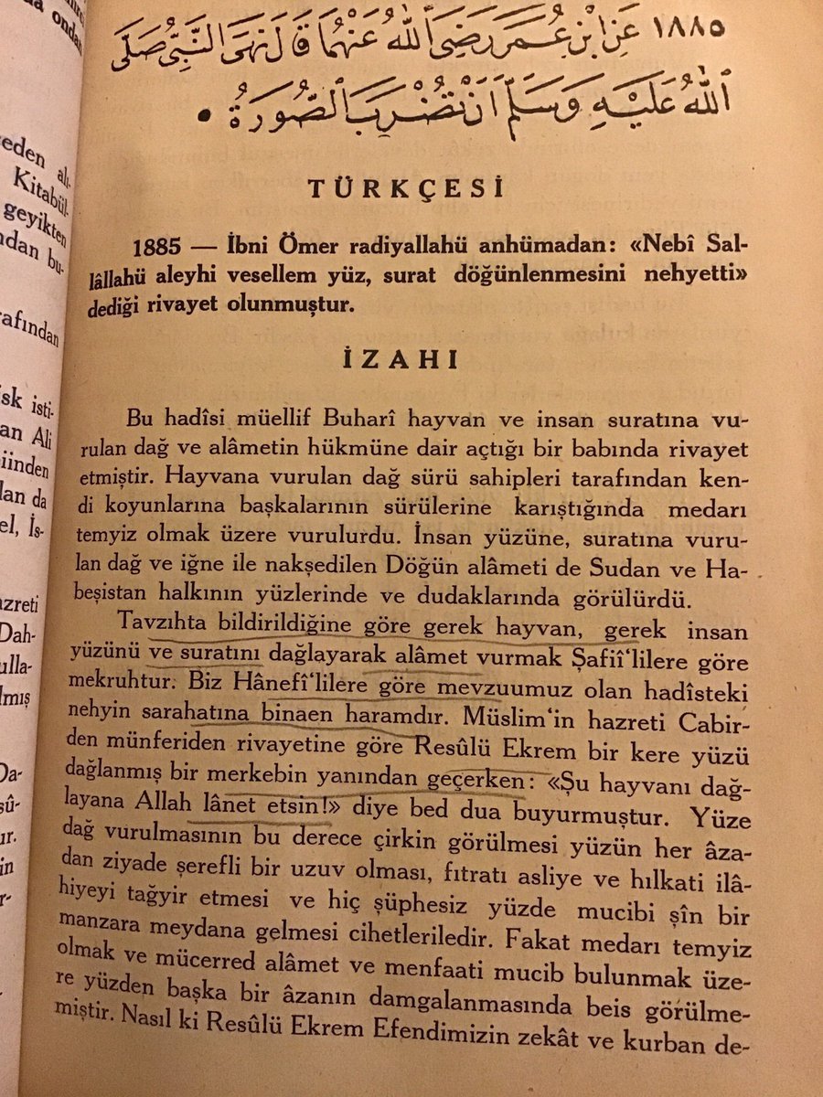 Orhan Osmanoglu On Twitter Dovme Yaptirmanin Men Edilmesi Buhari Hadis Serhi Baski 1948