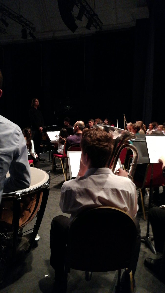 RGYOrchestra's tweet photo. View from the wings! Ready to go for our performance @Royal_Greenwich #instrumentalgala https://t.co/1f8LhZ8L6T