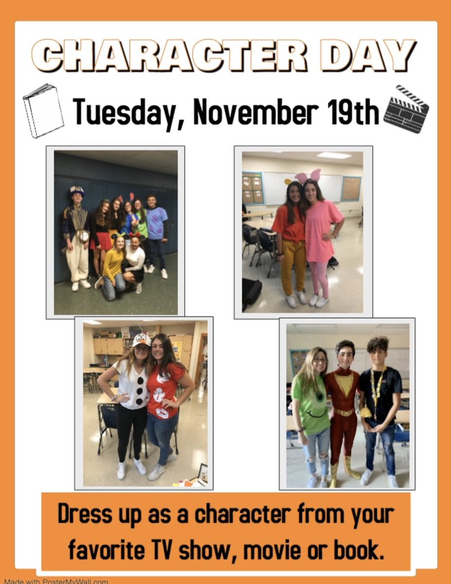 Hope everyone loved Squad Day... but are you ready for CHARACTER DAY tomorrow?!?! <a href="/Classof2020WHS/">WHS Class of 2020</a> <a href="/whs_2021/">WHS Class Of 2021</a> <a href="/22_whs/">WHS Class Of 2022</a> @classof232 <a href="/WHSN_CT/">WHS News</a> <a href="/JanetParlato/">Janet Parlato</a> @MrTomHogrefe <a href="/MrsNCote/">Nicole Cote</a>